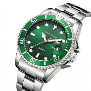 Daniel Gorman Top Quality Men\'s Sports Watch imperméable classique en acier inoxydable STRAP MENSE MENS