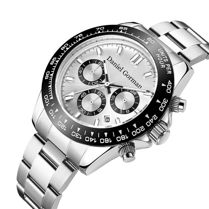 Daniel Gorman Brand Wross Mens Menties Luxury Matchs Luminal 30M Chronograph Quart Wistrm220428, chronographe imperméable.