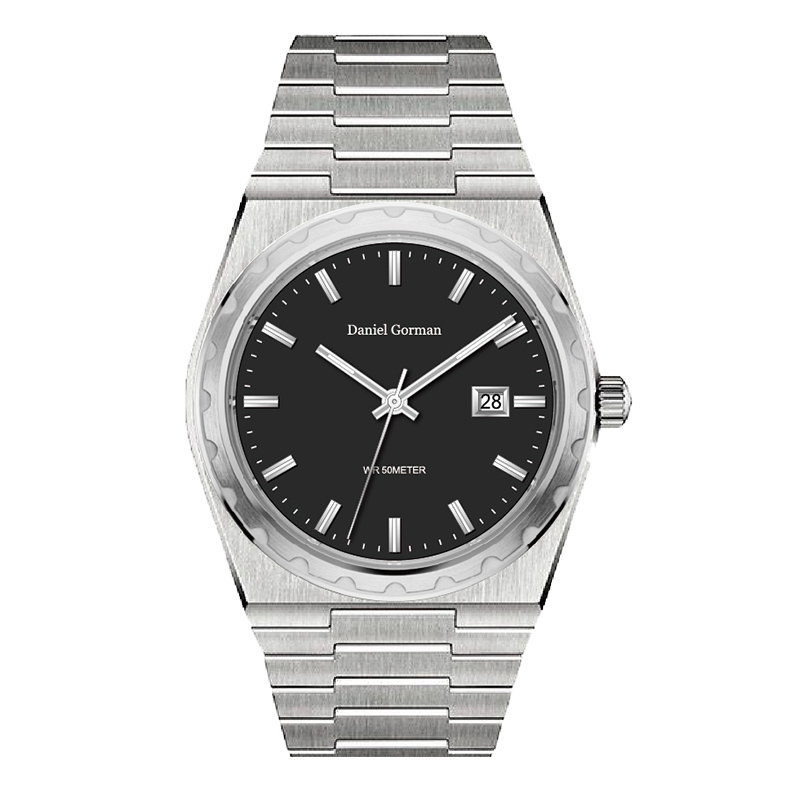 Montre des hommes en acier inoxydable en acier inoxydable Quartz Watch DG9001